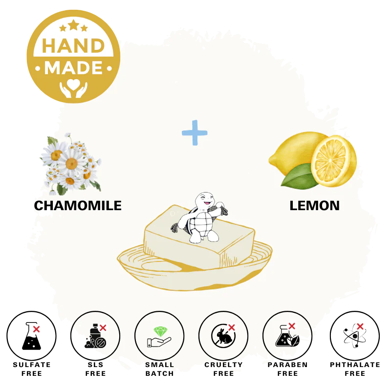 Chamomile & Lemon Natural Bar Soap - Image 3
