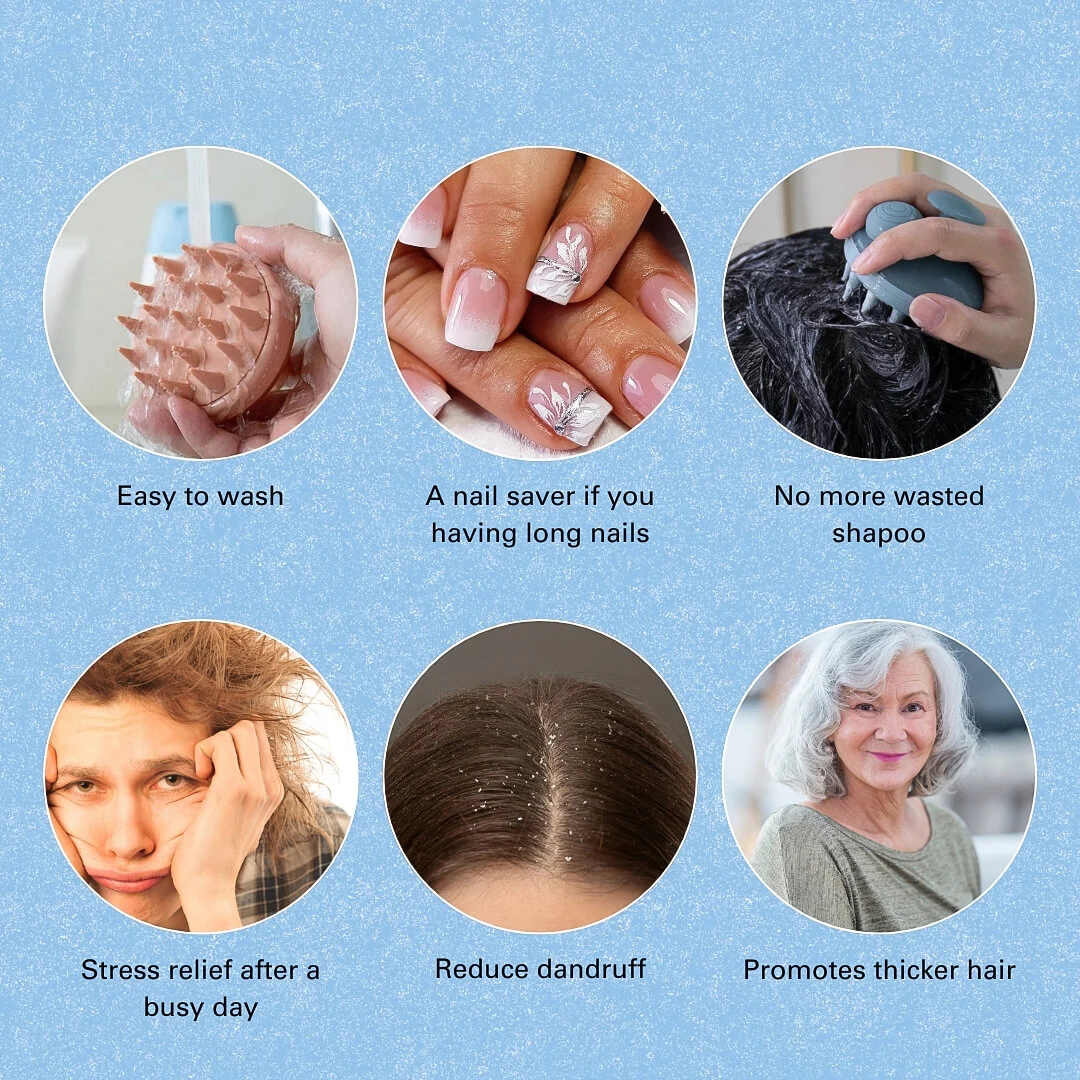 Blissal Hair Scalp Scrubber Shampoo Brush - Image 7