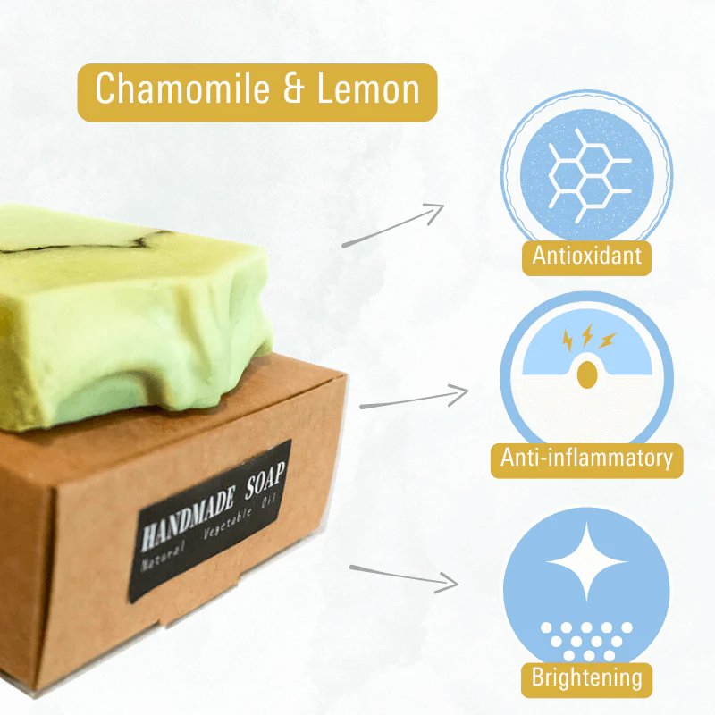 Chamomile & Lemon Natural Bar Soap - Image 4